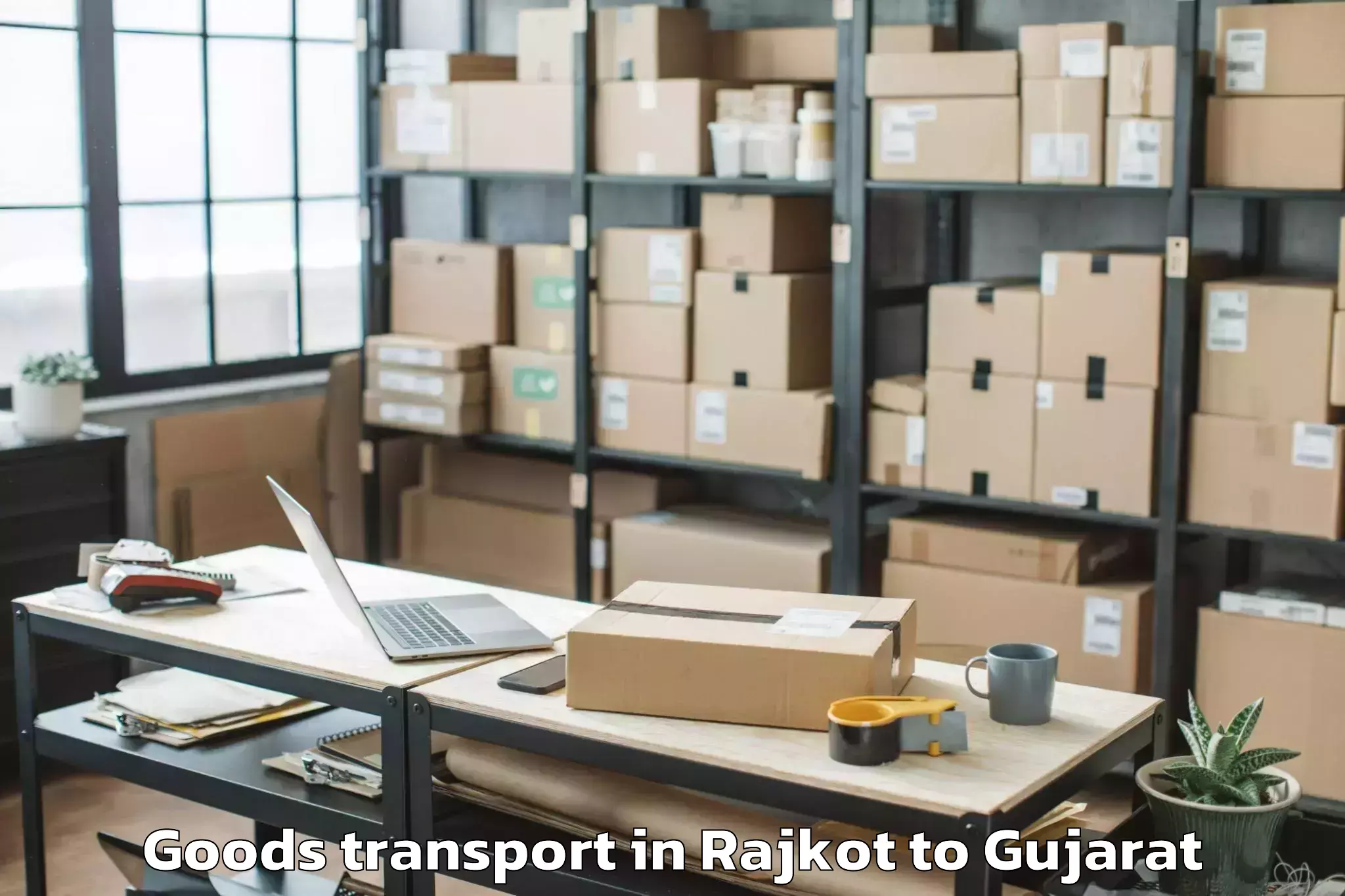 Affordable Rajkot to Chuda Goods Transport